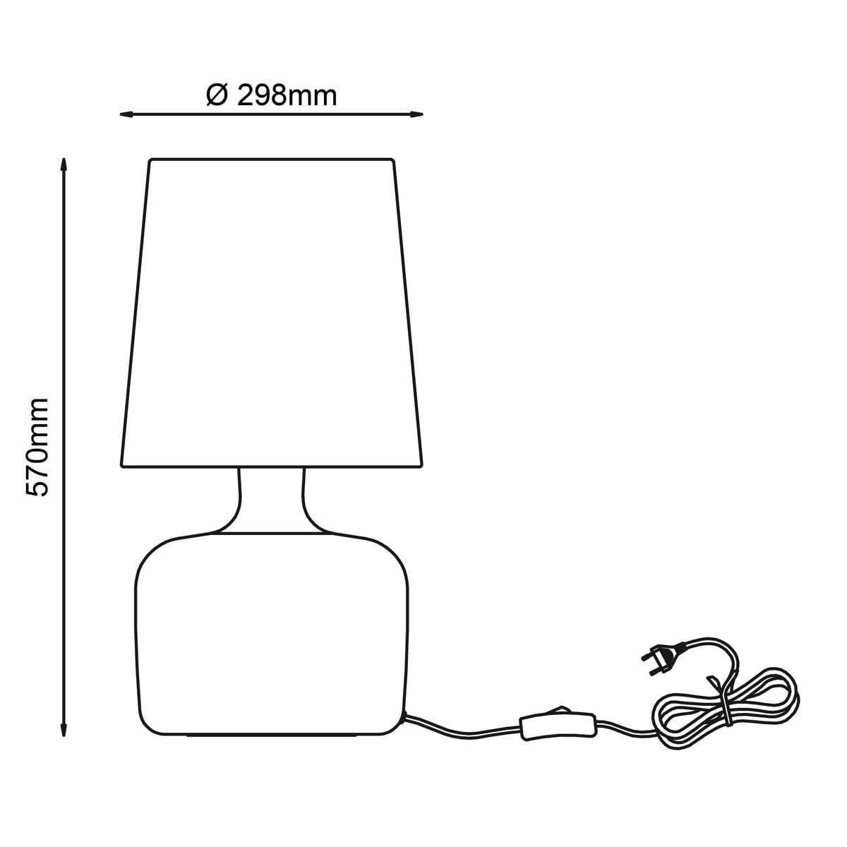 Lampe    HYDRA marron, BRILLIANT