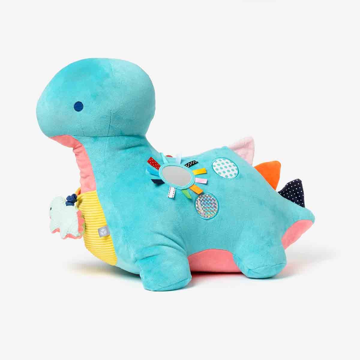 Peluche multi activités Tonio le Dino blanc, OXYBUL