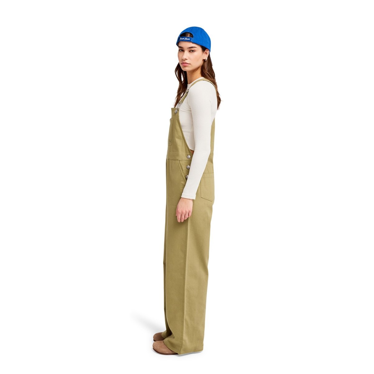 Salopette en sergé TRAIL BLAZER TWILL. vert oil green, ROXY