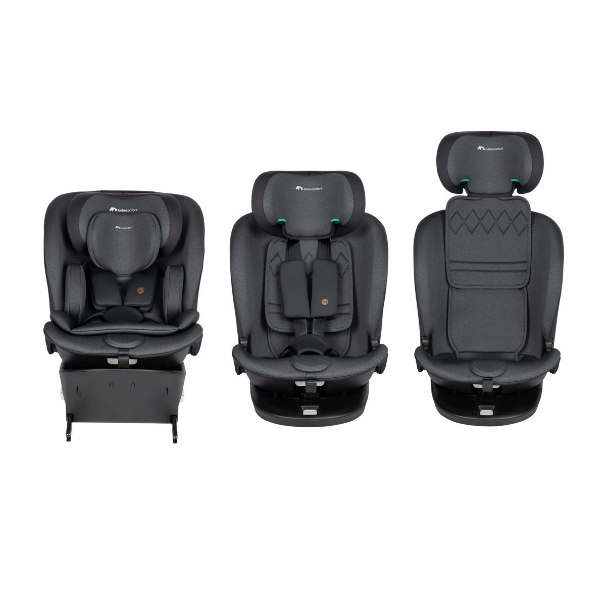 Siège auto évolutif pivotant EvoluFix 360 i-Size noir teinté, BEBECONFORT
