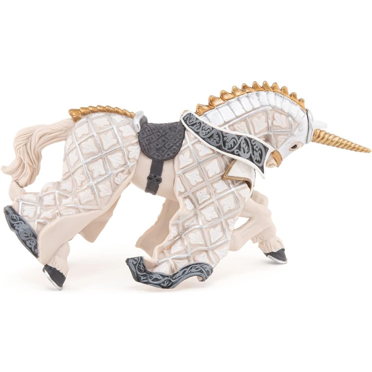 Cheval de maître cimier licorne gris, PAPO