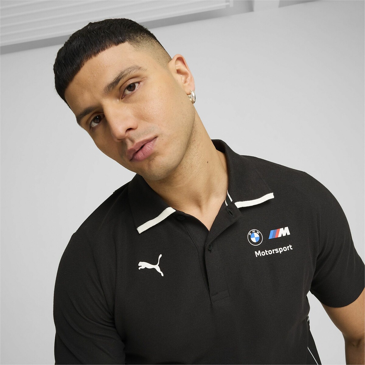 Polo manches courtes BMW noir, PUMA