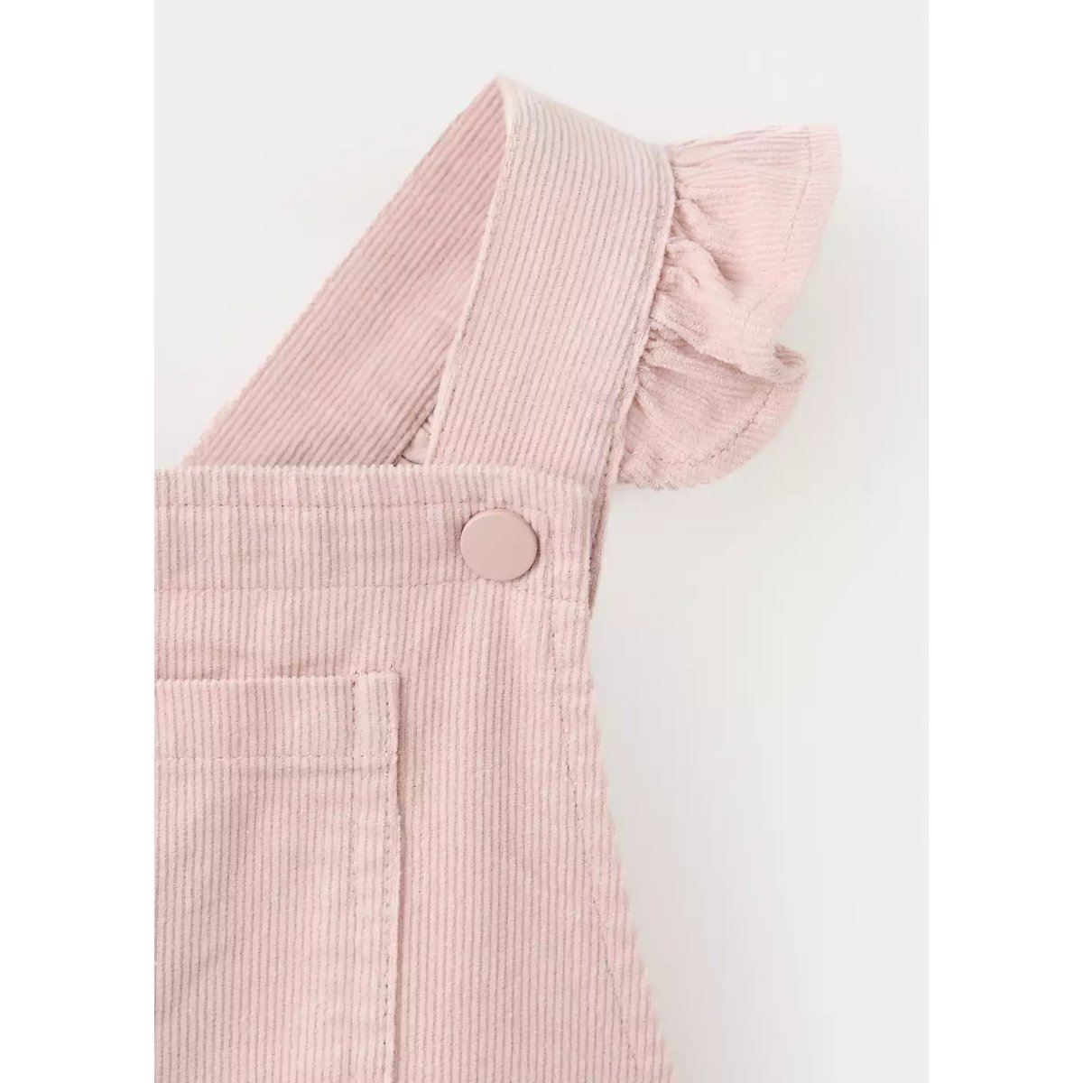 Combinaison longue en velours côtelé rose, MANGO BABY
