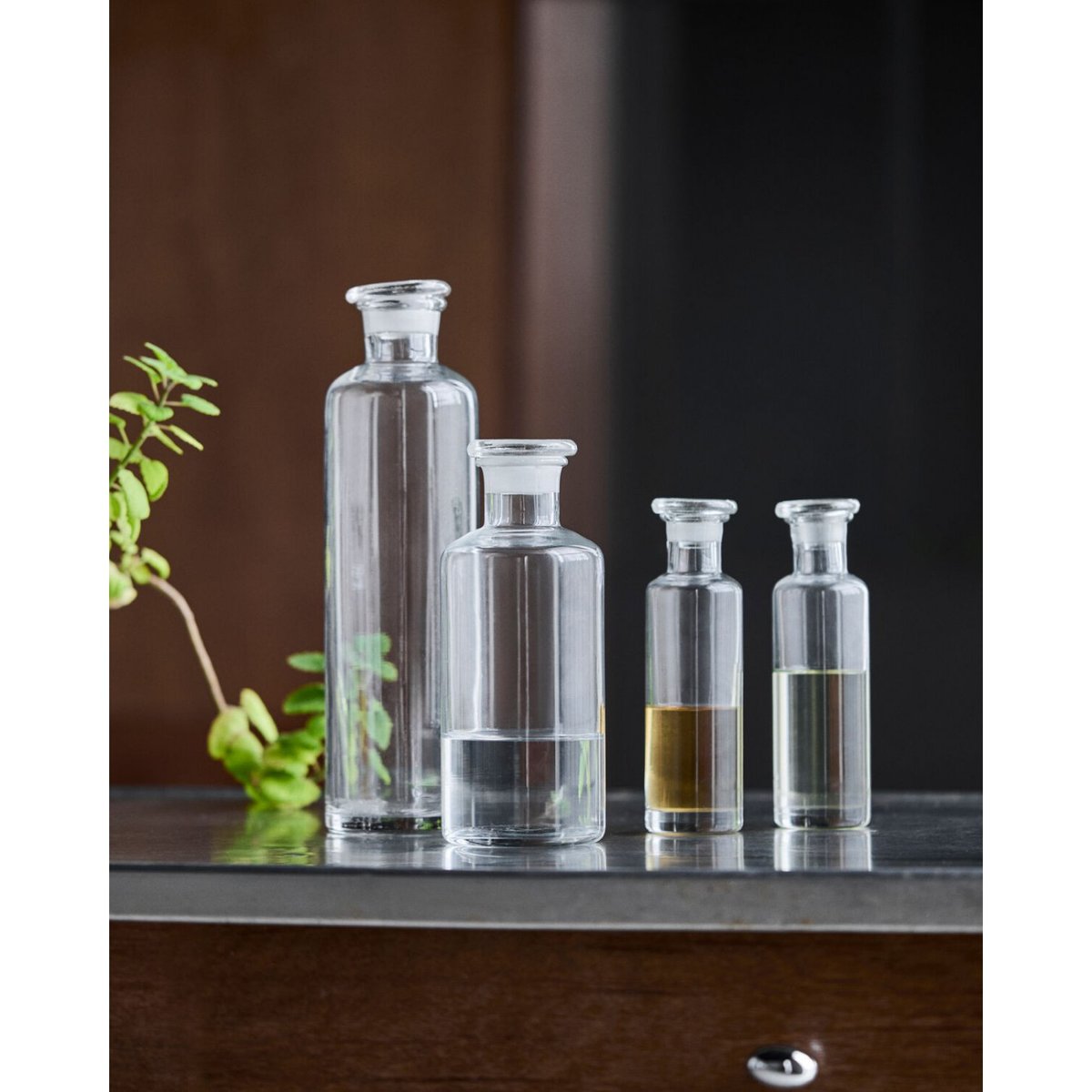 Lot de 2 bouteilles Farma transparent, HOUSE DOCTOR