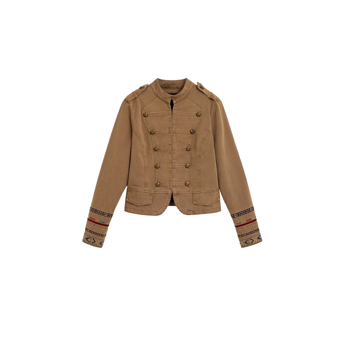 veste regular en coton vert, DESIGUAL