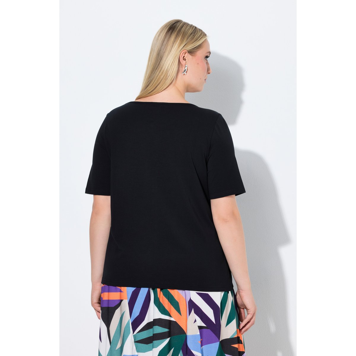 T-shirt coupe Classic Fit noir, ULLA POPKEN