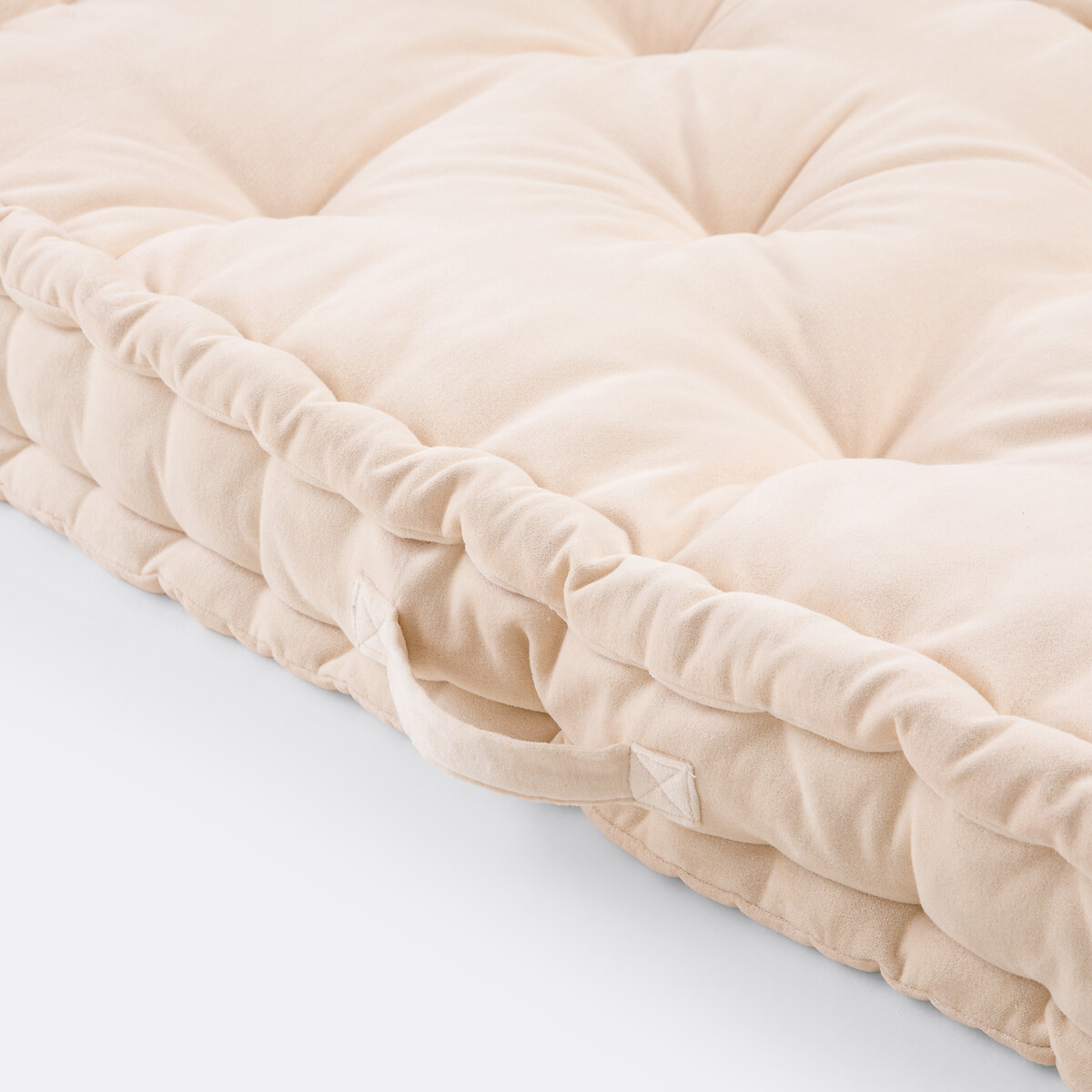 Matelas de sol 120x60 cm, en velours, GIROLI beige, LA REDOUTE INTERIEURS