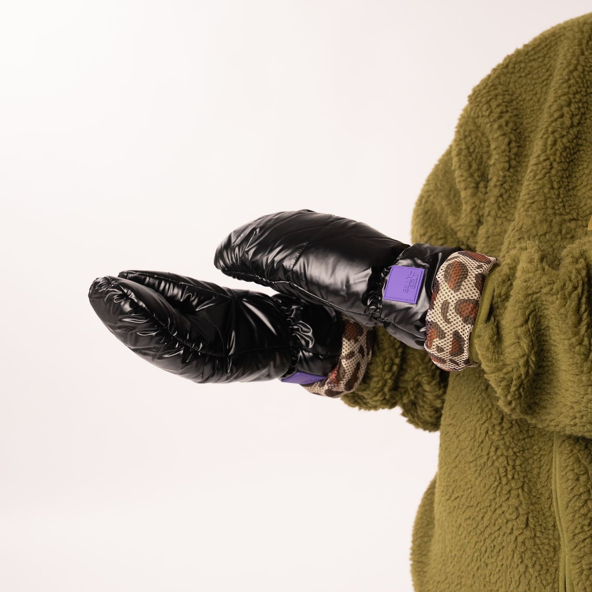 Moufles en polaire METALLIQUES noir, BILLYBELT