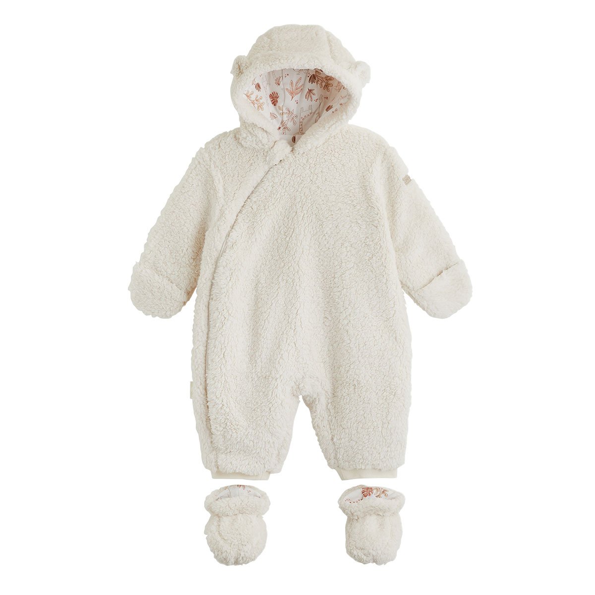 Combi pilote avec chaussons amovibles Edoni ecru, PETIT BEGUIN