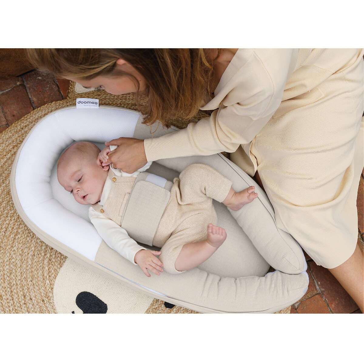 Reductor de cama Cocoon Doomoo beige , BABYMOOV