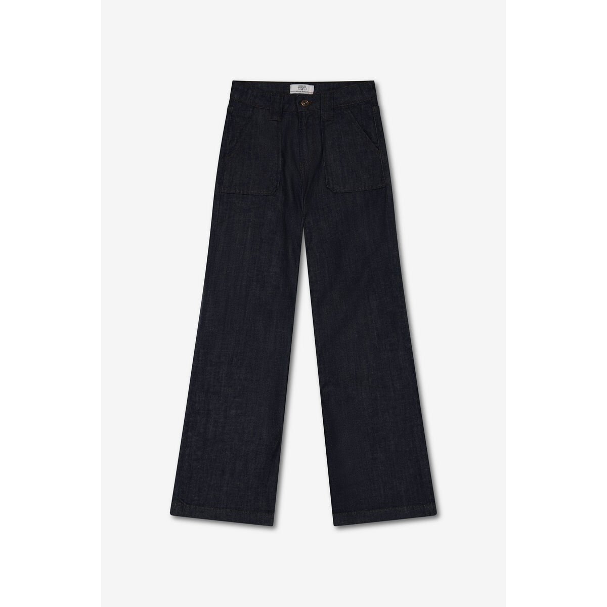 Jeans  flare, longueur 34 blue, LE TEMPS DES CERISES