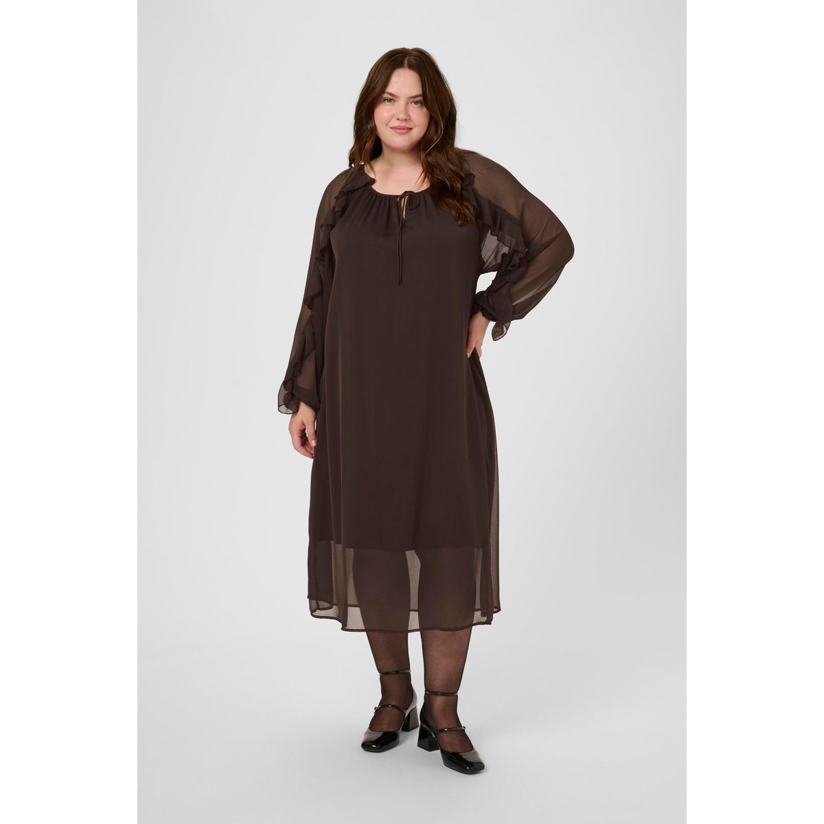 Robe marron black coffee, KAFFE CURVE