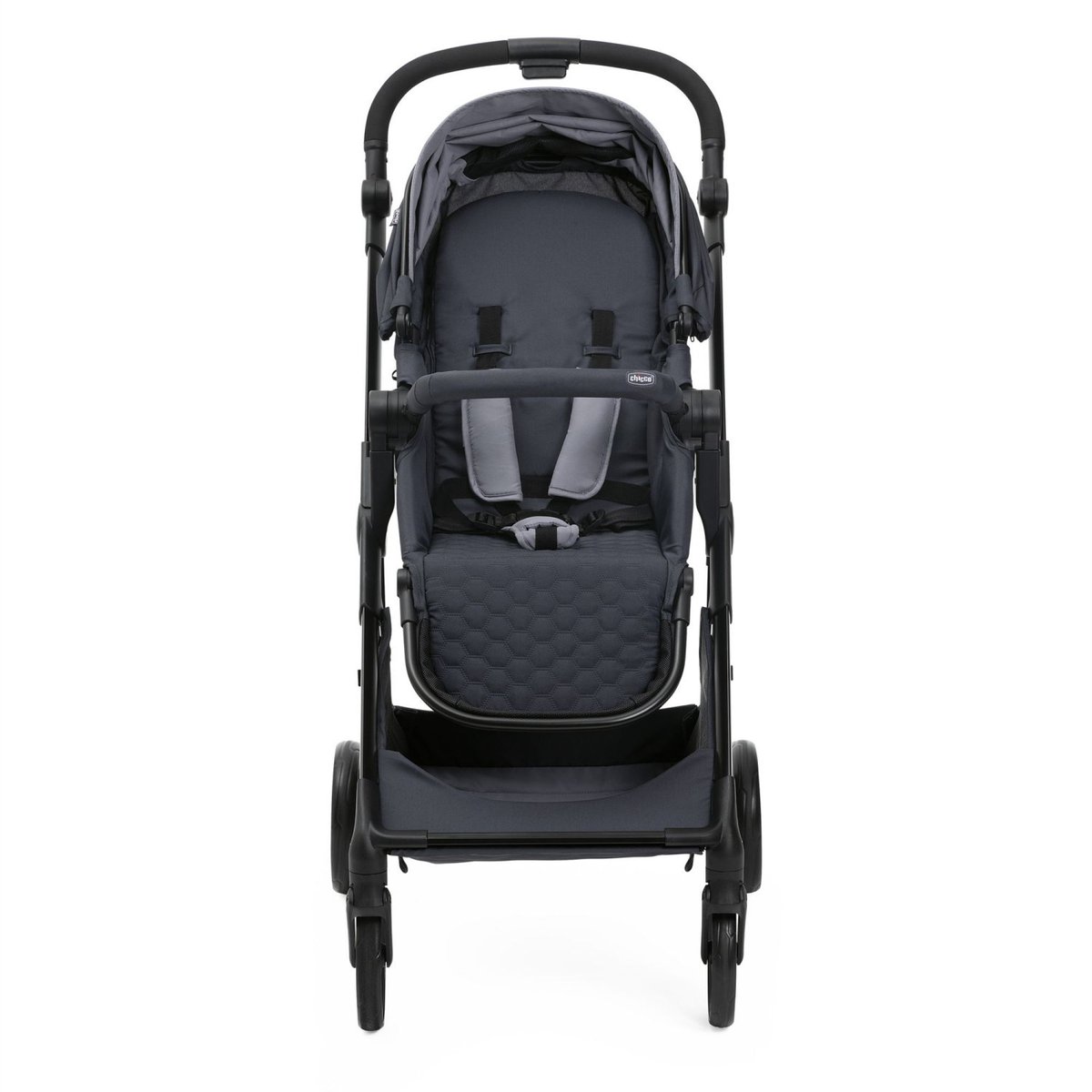 Poussette trio Seety + Siège auto Kory I-Size essential + Nacelle Seety gris, CHICCO