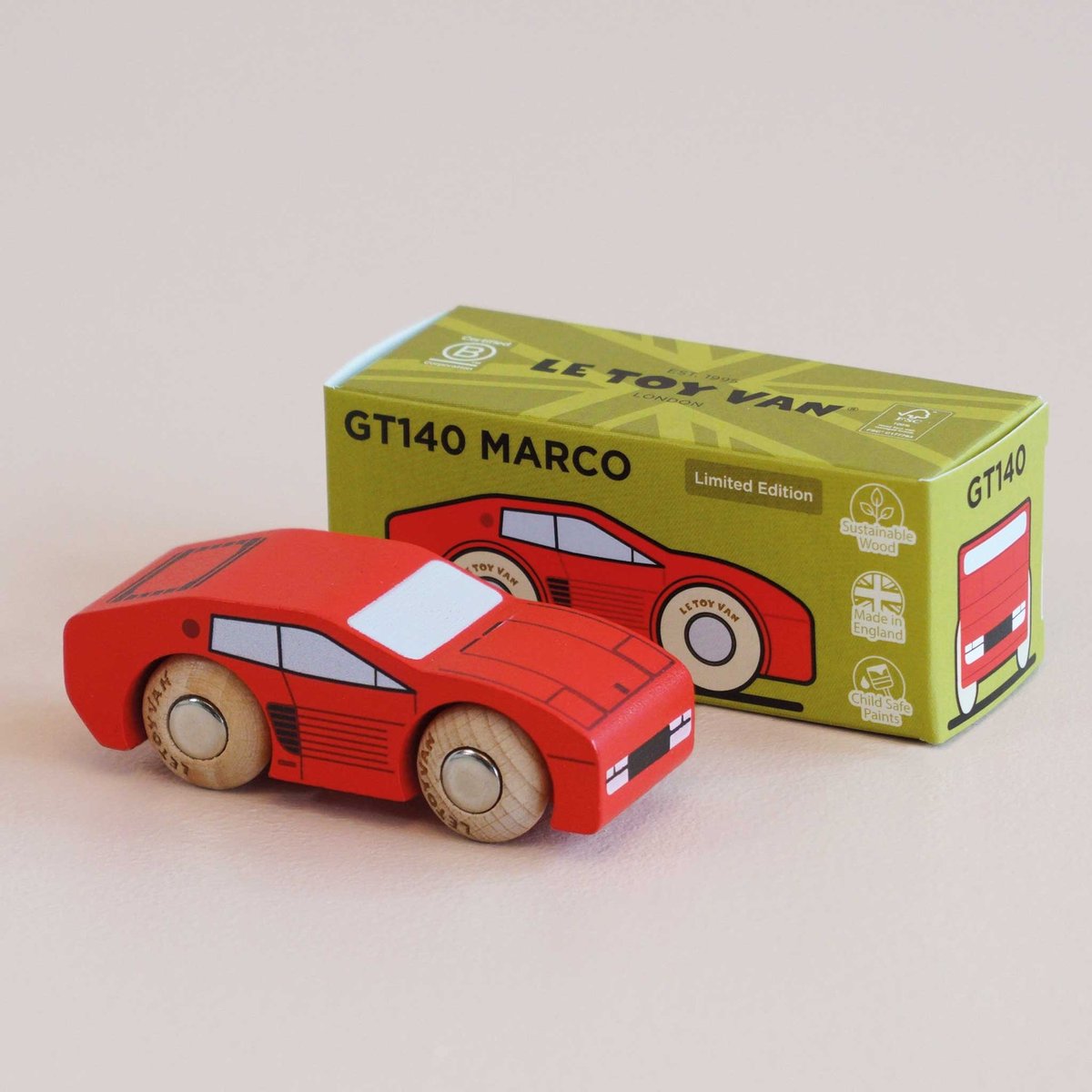 Voiture Marco No 25 rouge, LE TOY VAN