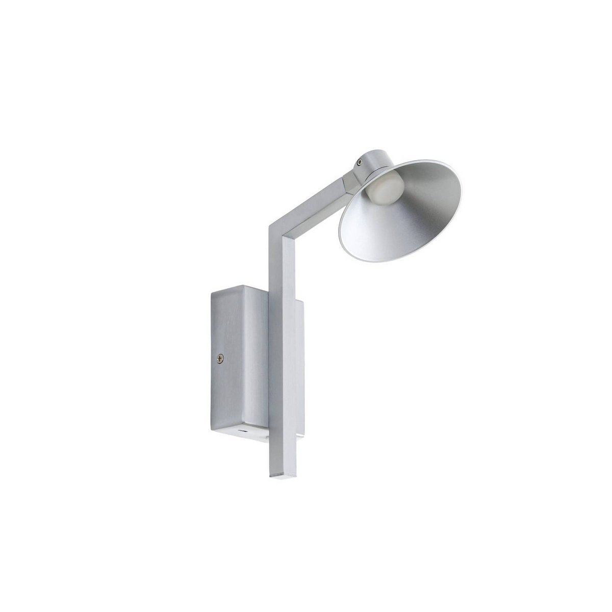 Applique en métal moderneLED, Steve couleur aluminium, LUCANDE