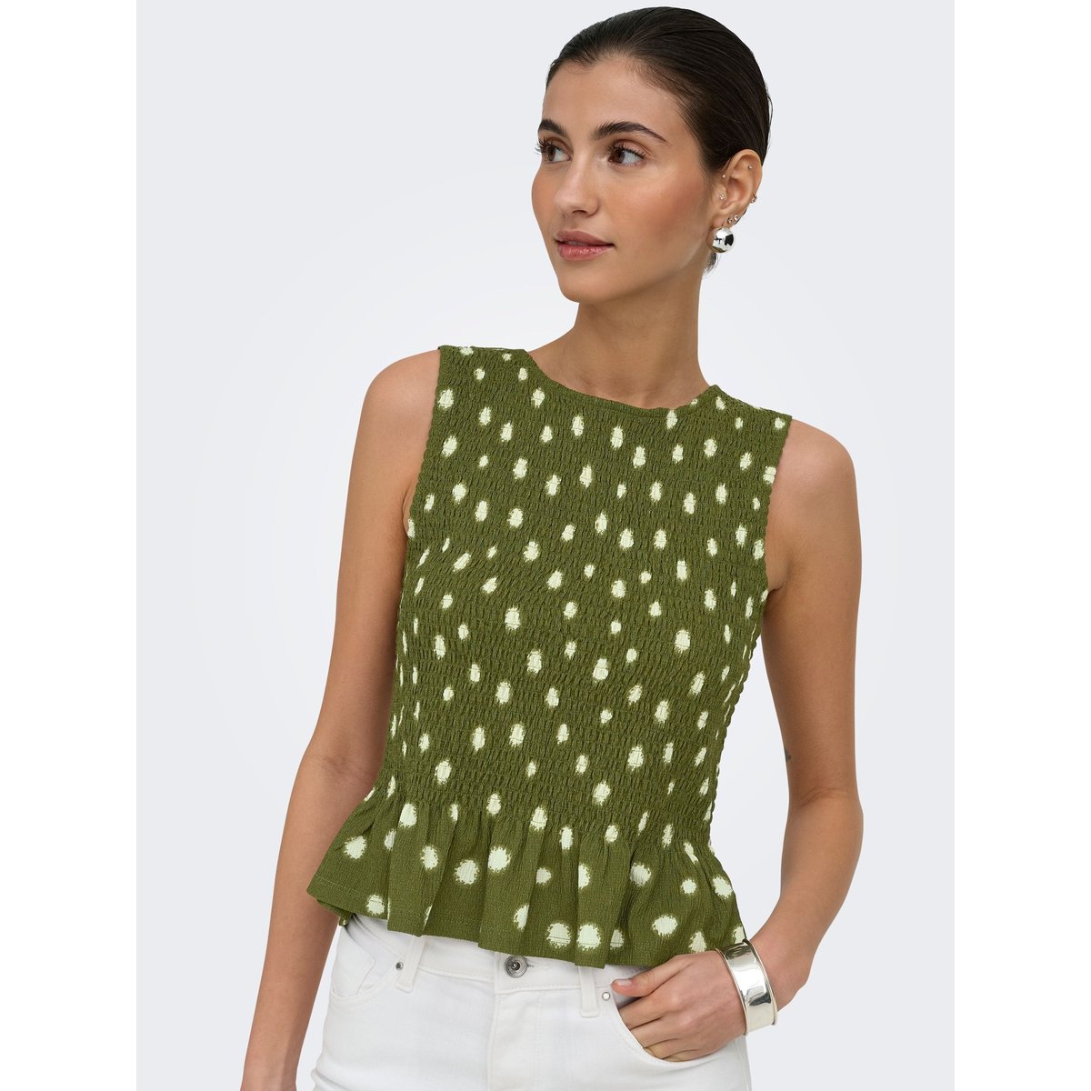 Top capulet olive, ONLY