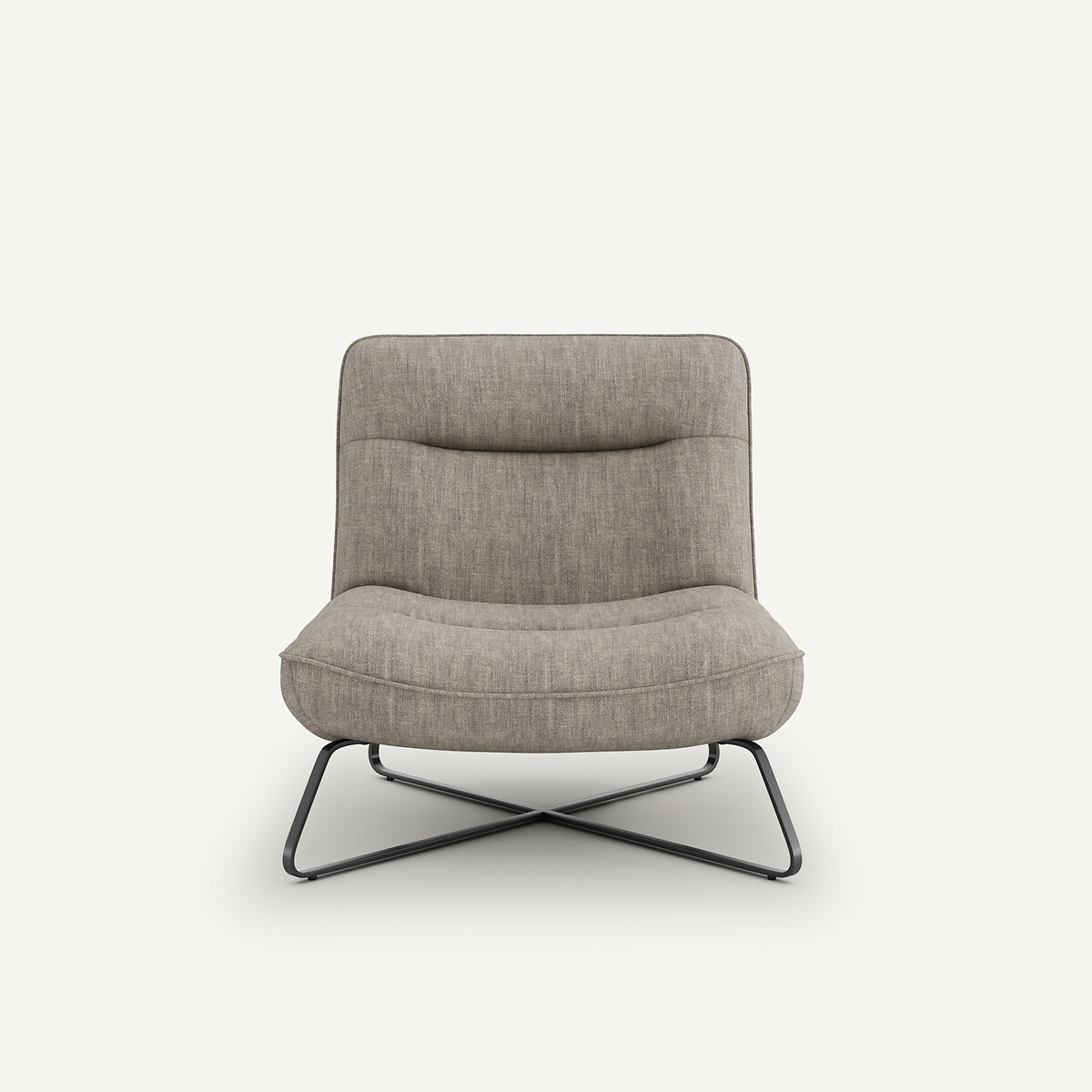 Fauteuil toile en lin, Helma gris, AM.PM