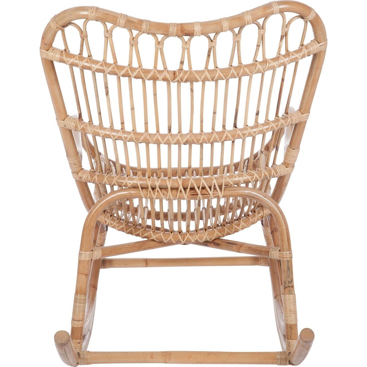 Fauteuil à bascule en rotin naturel, RECOLLECTION