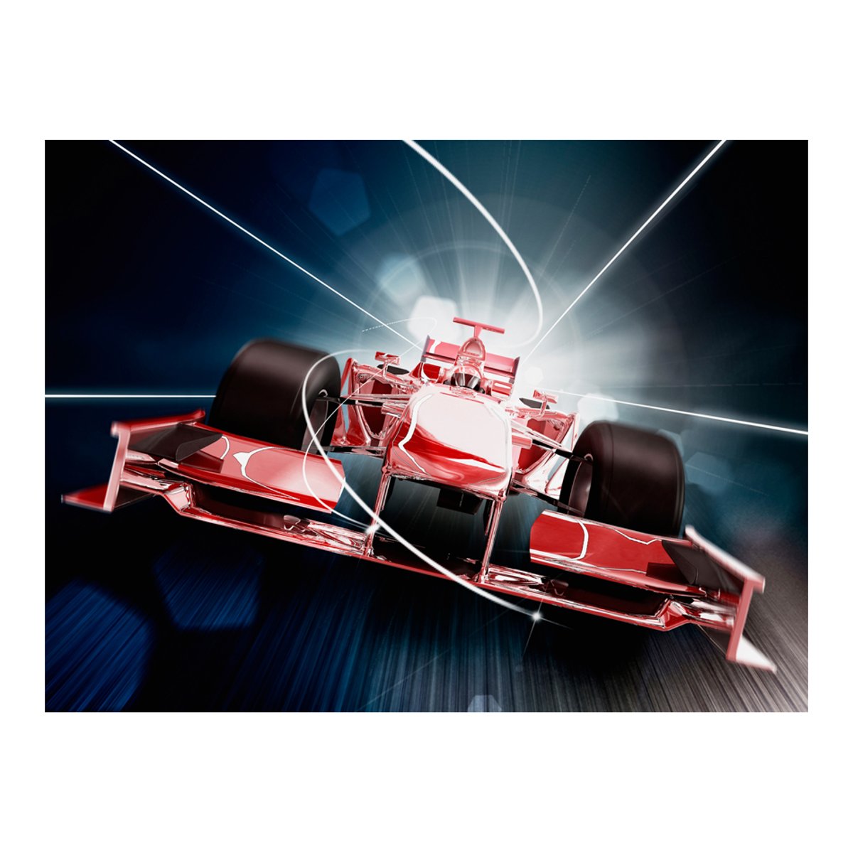 Papier peint intissé panoramique Hobby Vitesse et dynamique F1 - Formule 1 multicouleur, EDEN