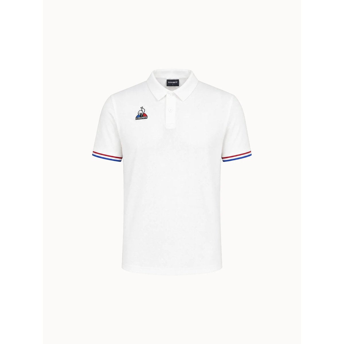Polo avec détails tricolores Teamsport new optical white, LE COQ SPORTIF