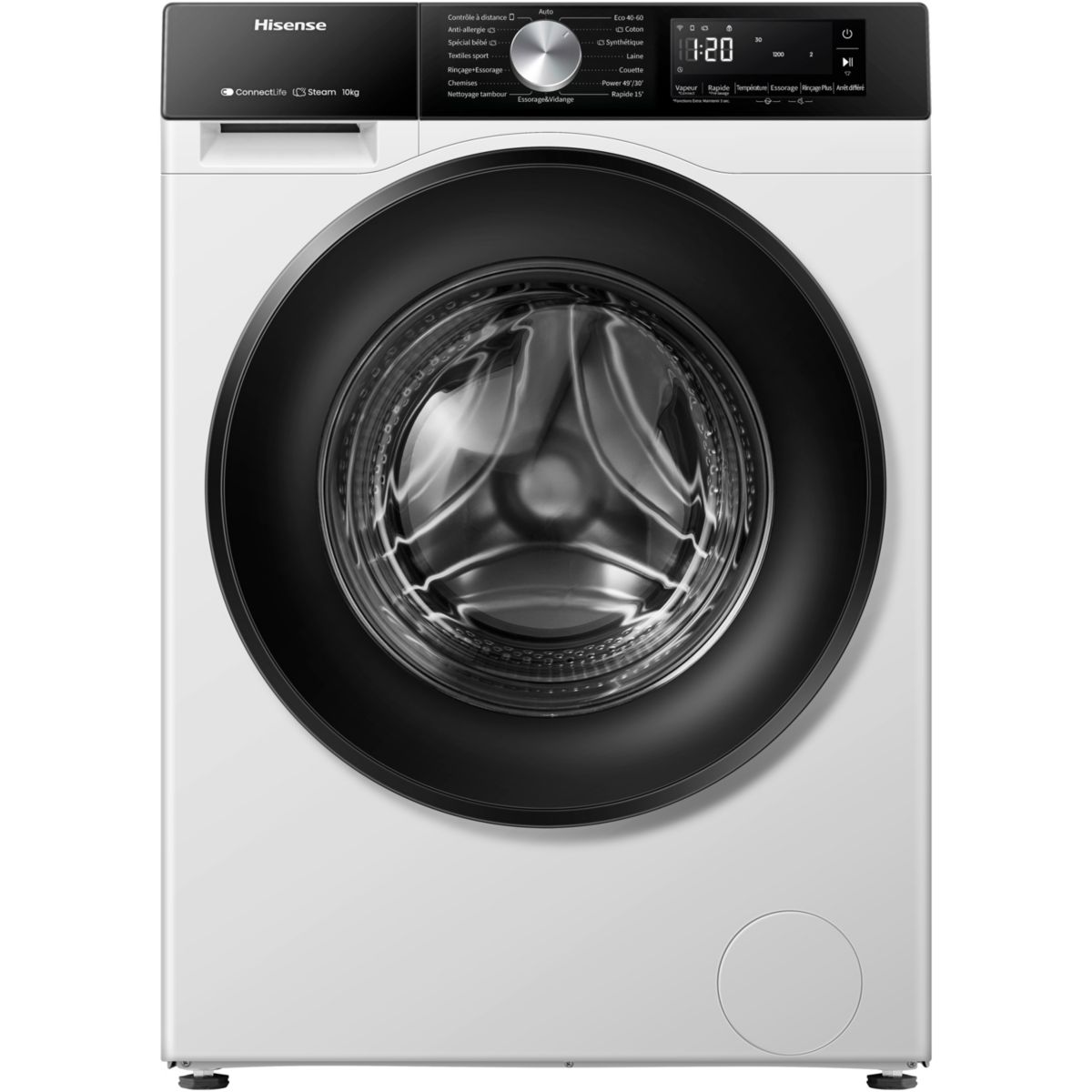 Lave linge hublot WF3S1043BW3 couleur unique, HISENSE