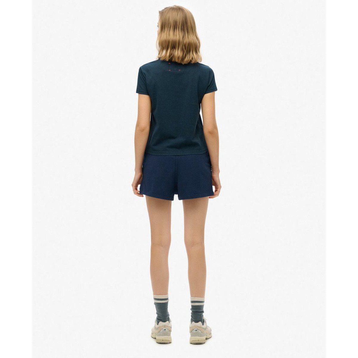 Short à motif Athletic Essentials bleu marine profond, SUPERDRY
