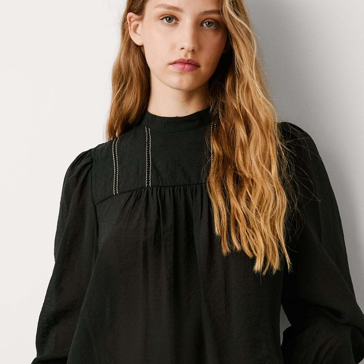 Blouse Fluide À Imprimé À Pois noir, PEPE JEANS