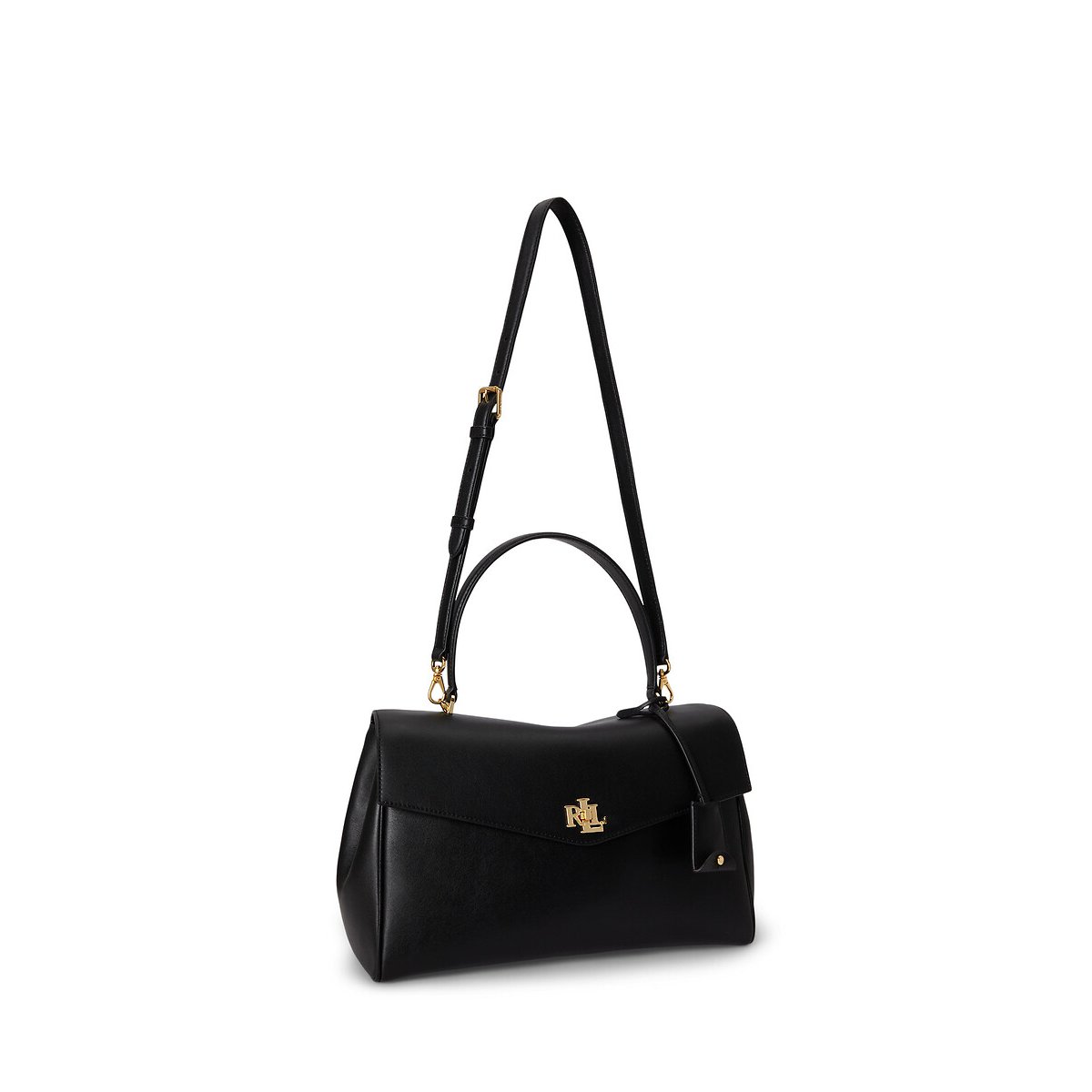 Sac à main en cuir, FARRAH MEDIUM noir, LAUREN RALPH LAUREN