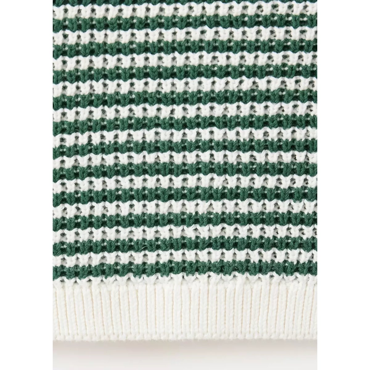 Gilet maille rayures vert, MANGO KIDS