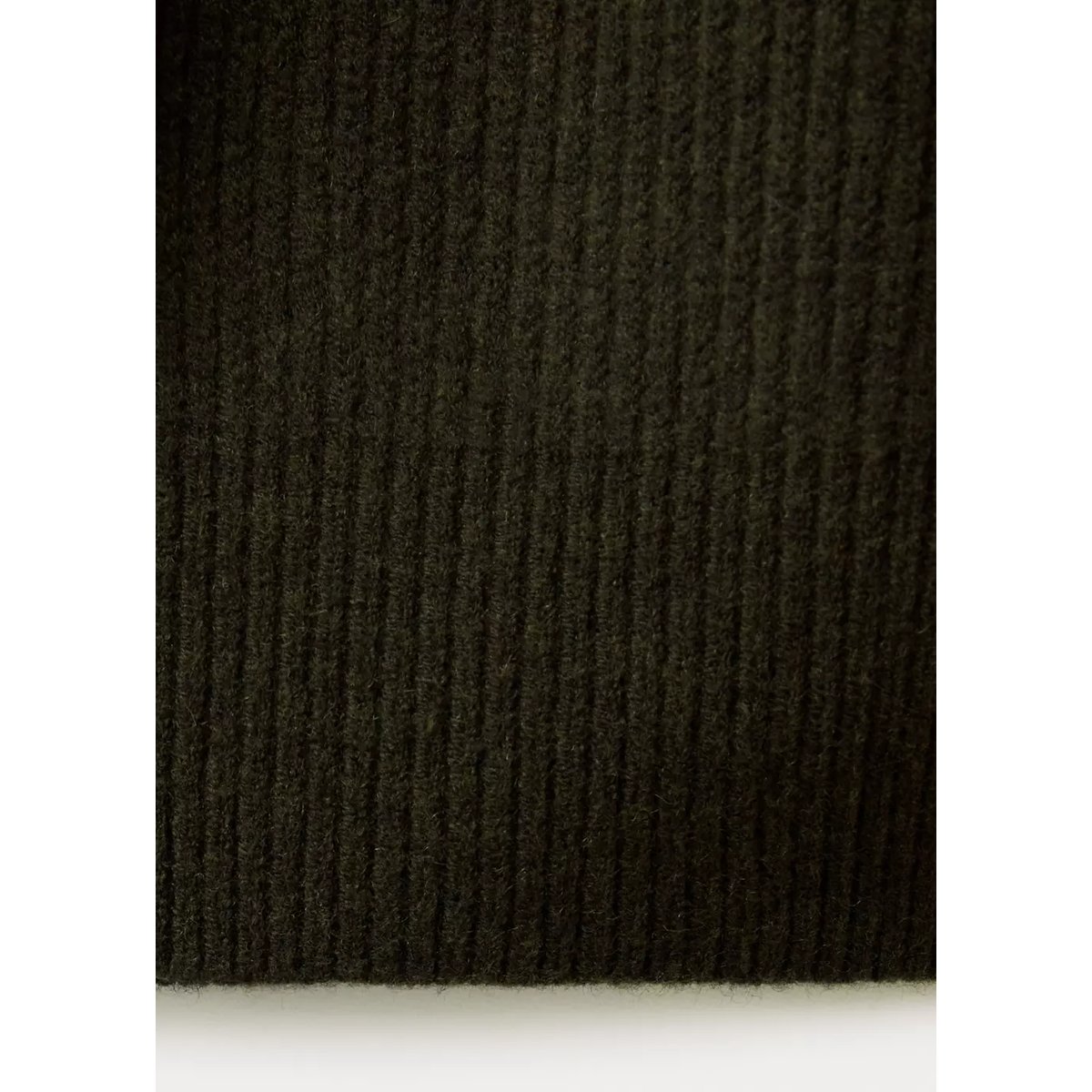 Pull-over maille côtelée kaki, MANGO MAN