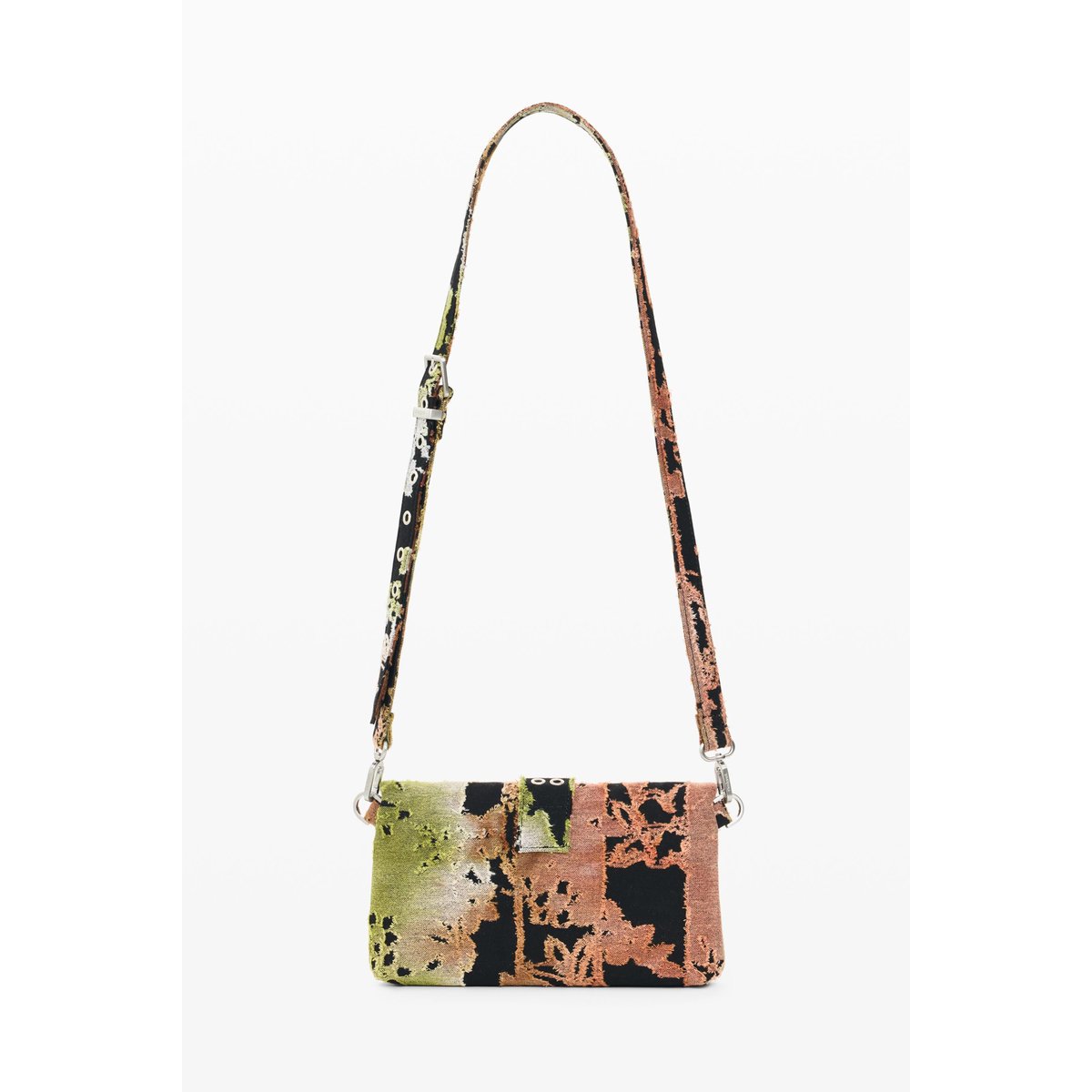 Petit sac jacquard multicolore, DESIGUAL