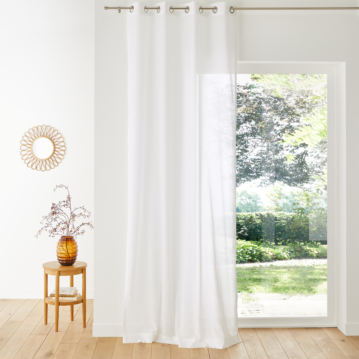 Cortinado com ilhós, Scenario branco, LA REDOUTE INTERIEURS