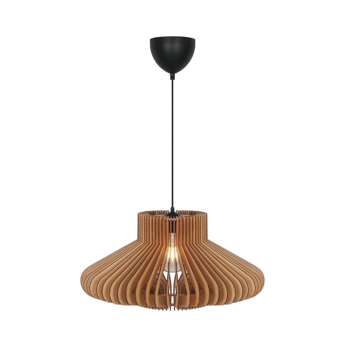 Suspension deux designs en un - structure en bois, MANAGO nature (marron), NORDLUX