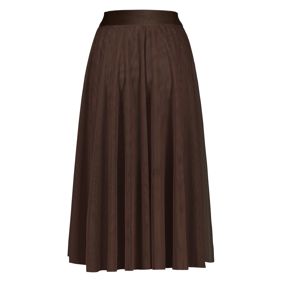 Jupe en tulle à taille élastique chocolate plum, ZERO