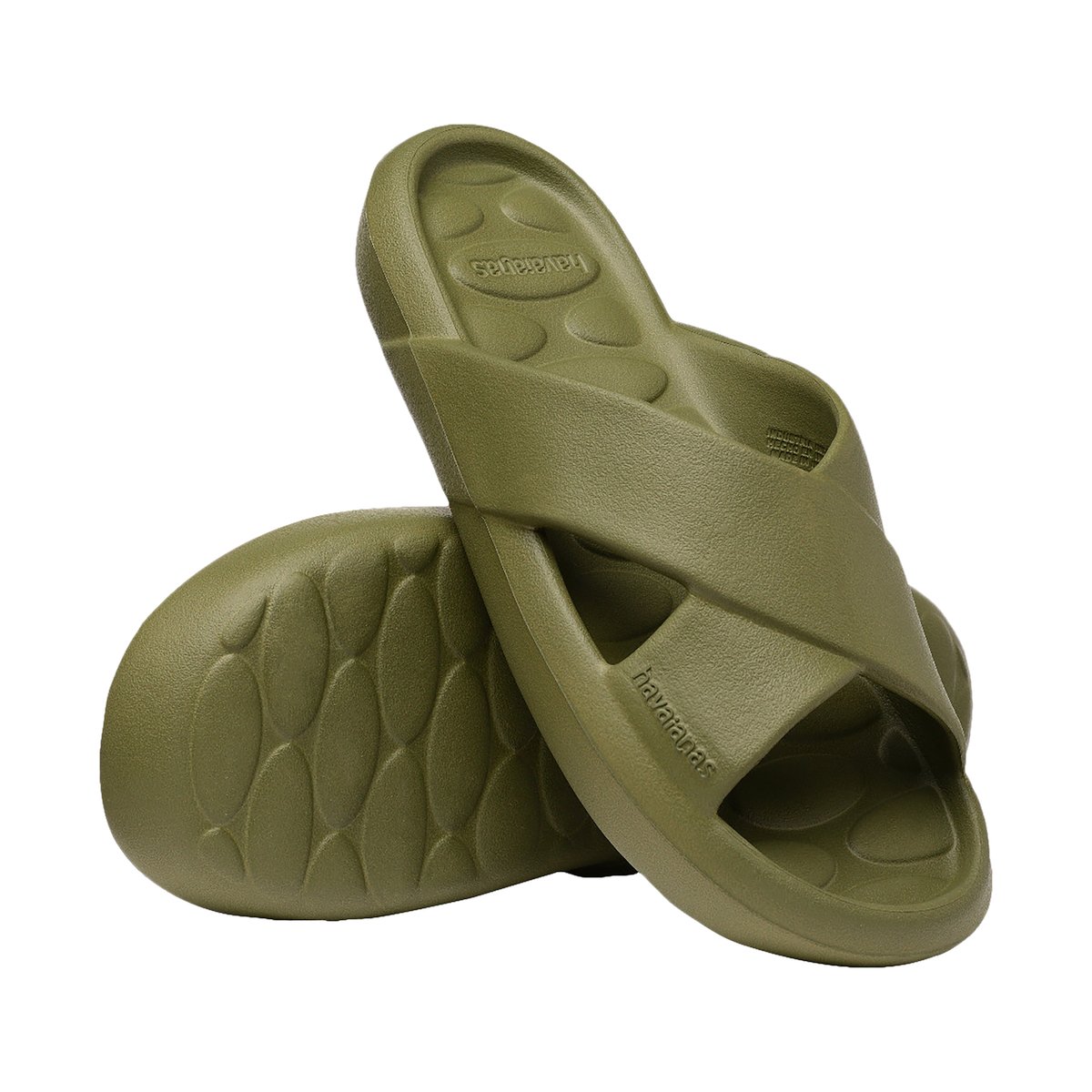 Sandales à Enfiler Slide Candy Pop vert olive, HAVAIANAS