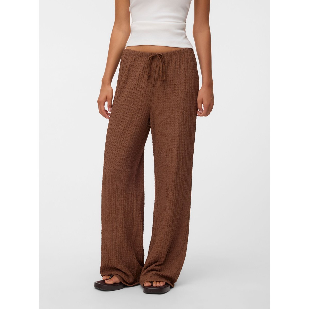 Pantalon À Jambe Large marron - cocoa brown 1, VERO MODA