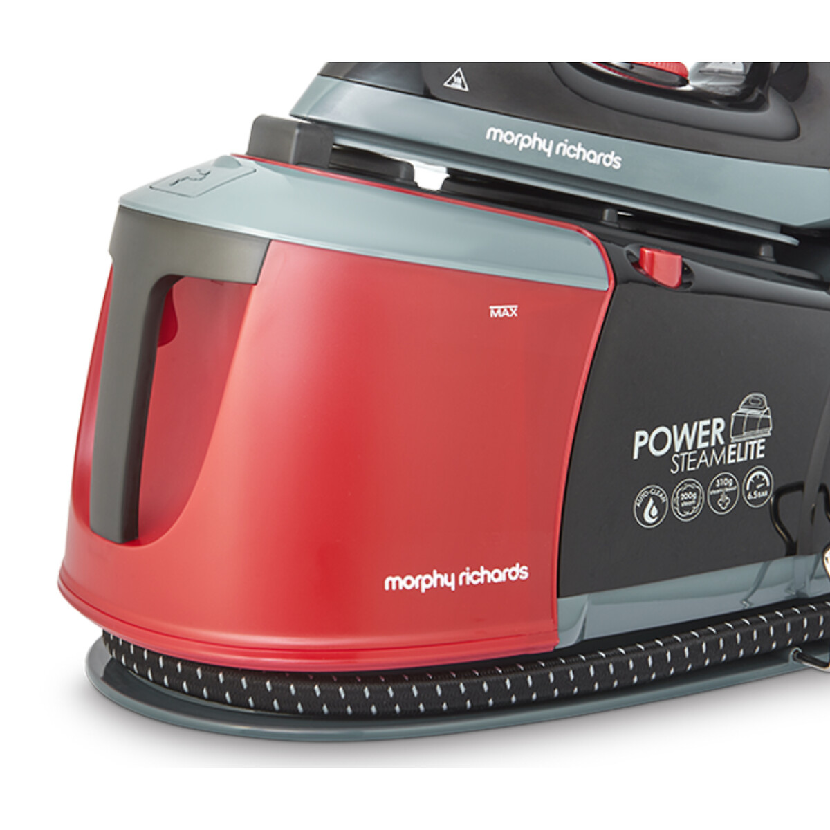 Power 2400W SteamElite Plus Steam Generator - 332013 black/red, MORPHY RICHARDS