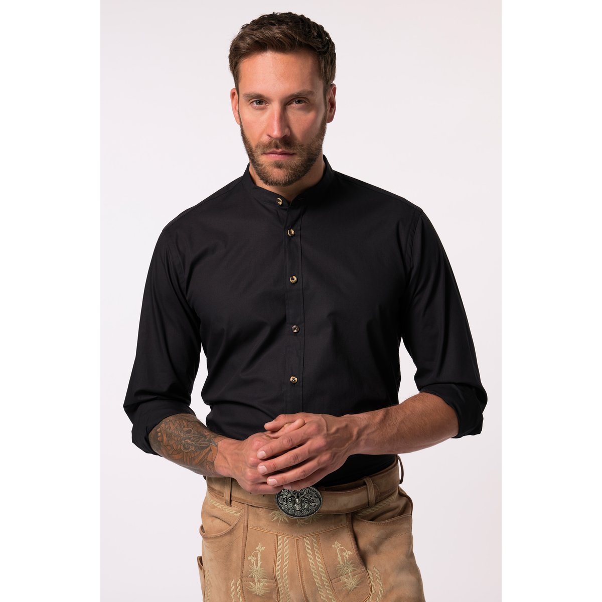 Chemise traditionnelle noir, JP1880