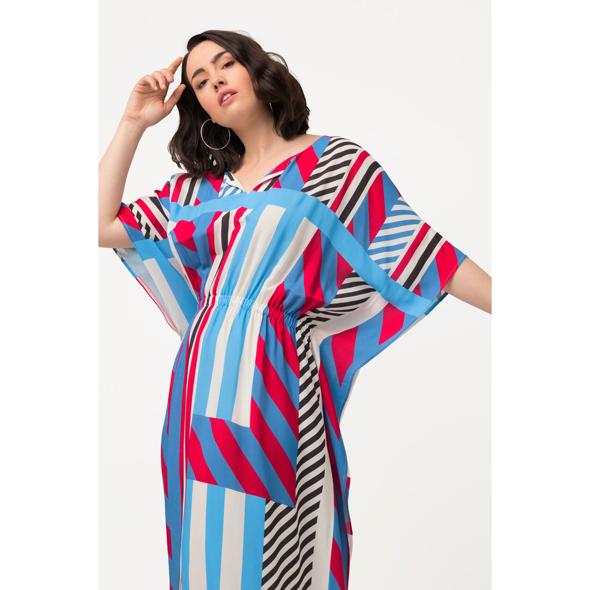 Robe midi oversize rouge salsa, ULLA POPKEN