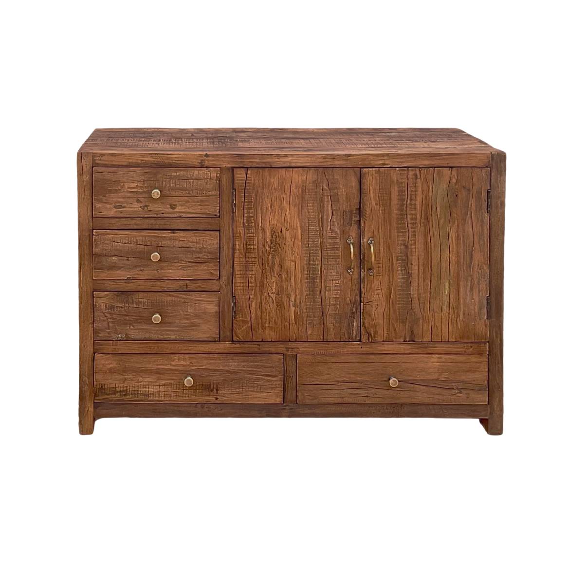 Buffet en bois recyclé INDRA bois foncé, MADE IN MEUBLES 