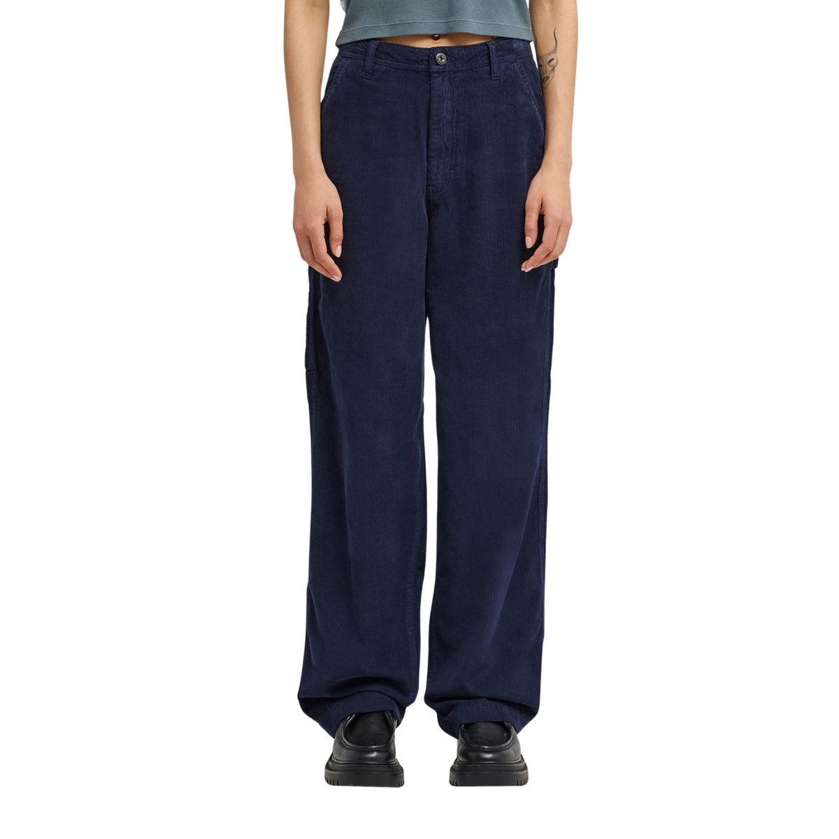 Pantalon en velours CARPENTER bleu eclipse navy, ELEMENT