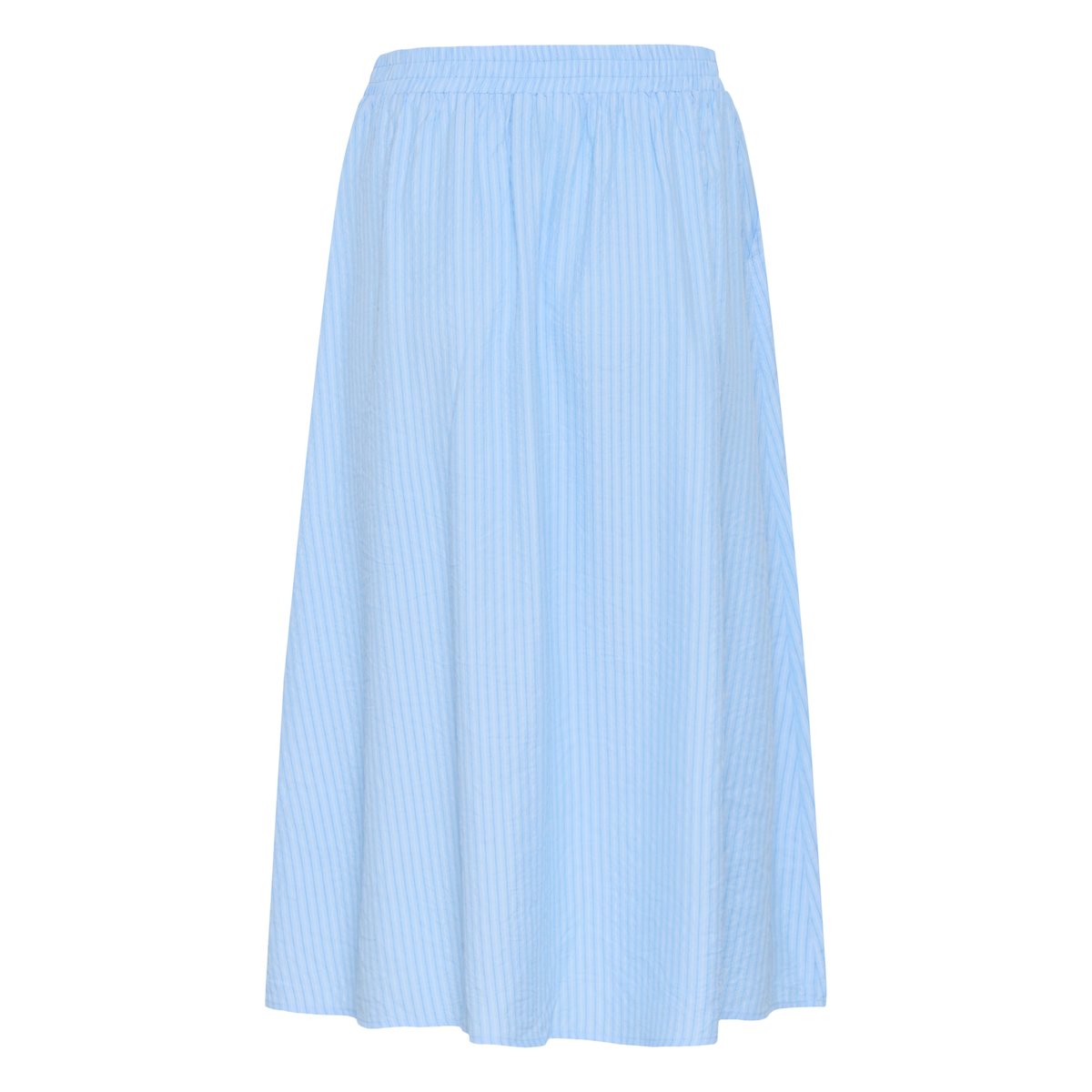 Jupe casual bleu blanc light blue, white stripe, KAFFE