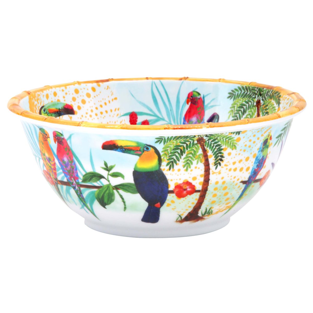 Saladier profond en mélamine Rio 25 cm multicolore, LES JARDINS DE LA COMTESSE