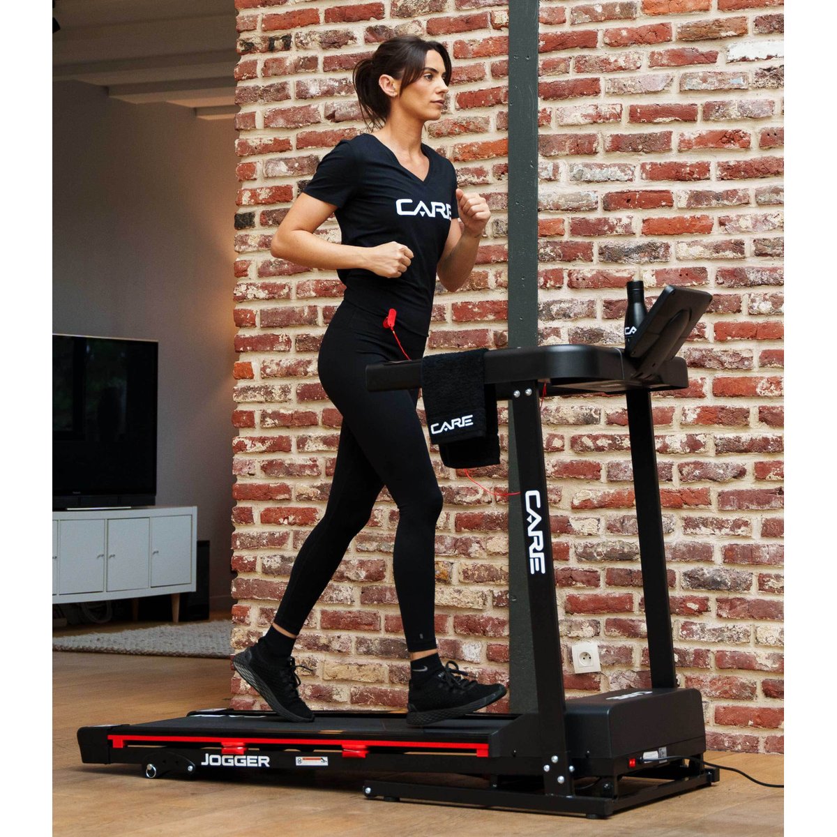 Tapis de course connecté - 16km/h - CARE - Jogger - KINOMAP noir, CARE FITNESS