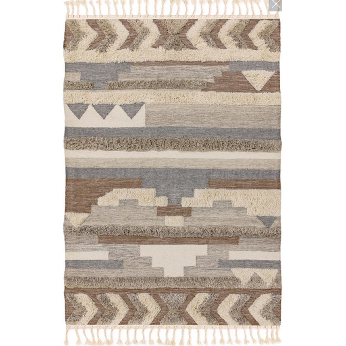 Tapis style berbère kelim TANGIER marron, NOVATREND