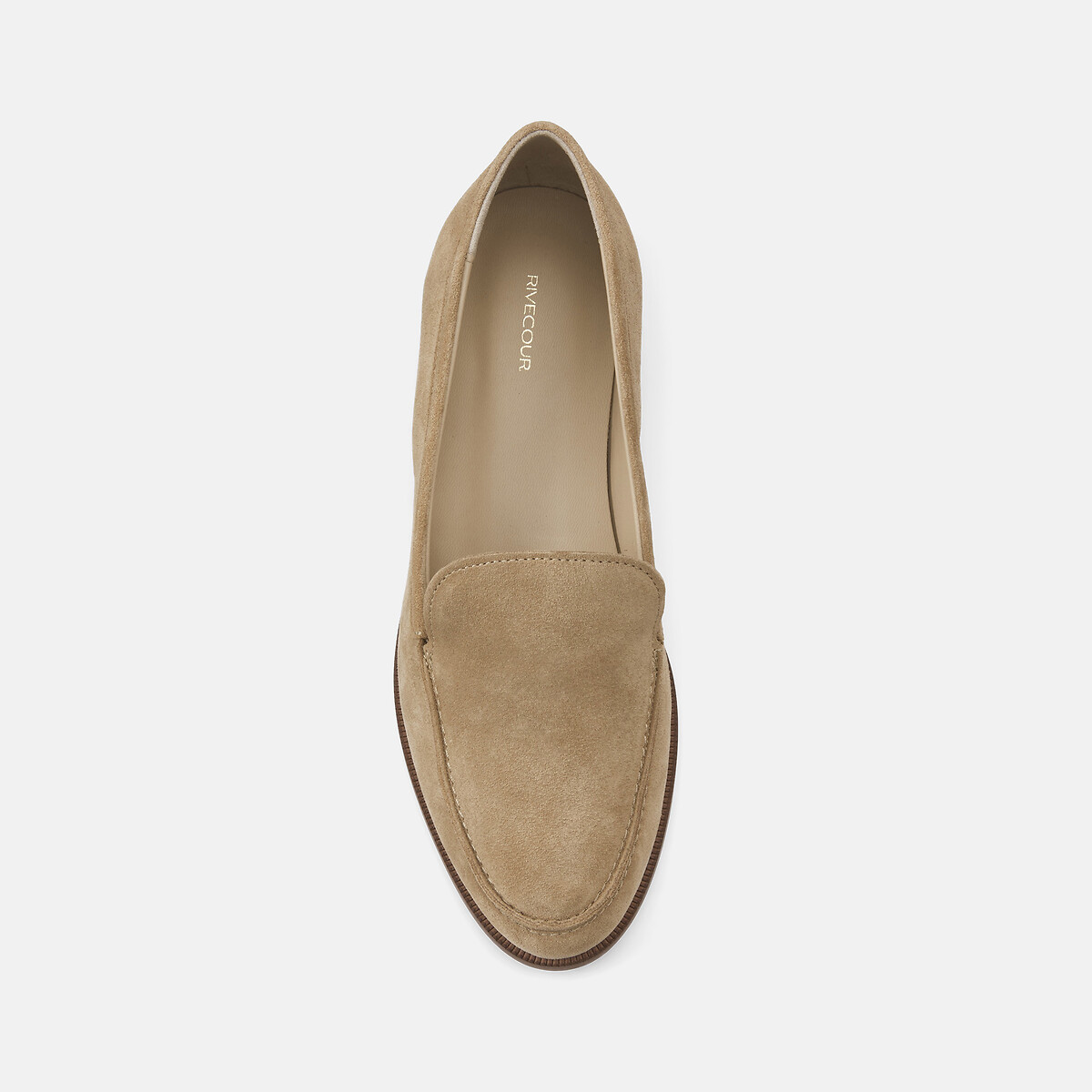 Suède loafers n°154 taupe , RIVECOUR