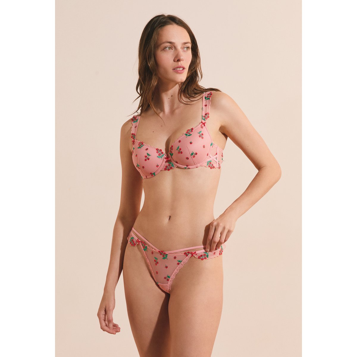 String avec broderie tomates TOMATO LOVE multicolore, ETAM