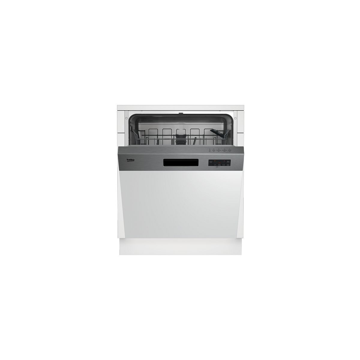 Lave vaisselle encastrable PDSN25311X bandeau inox, BEKO