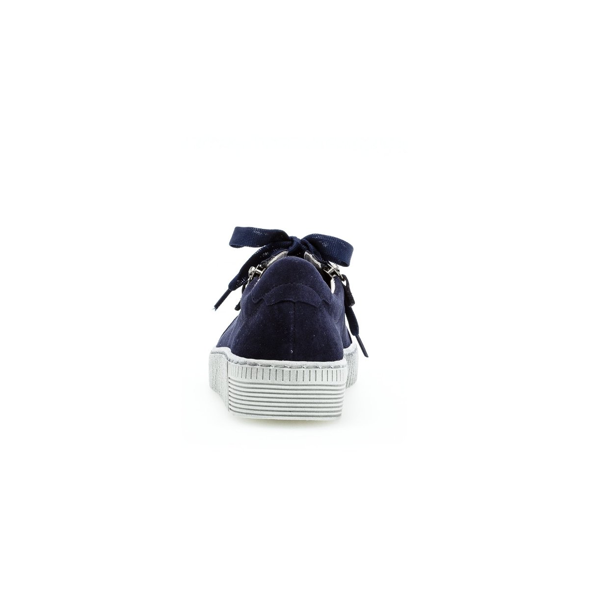 Baskets en cuir velours à talon compensé marine, GABOR