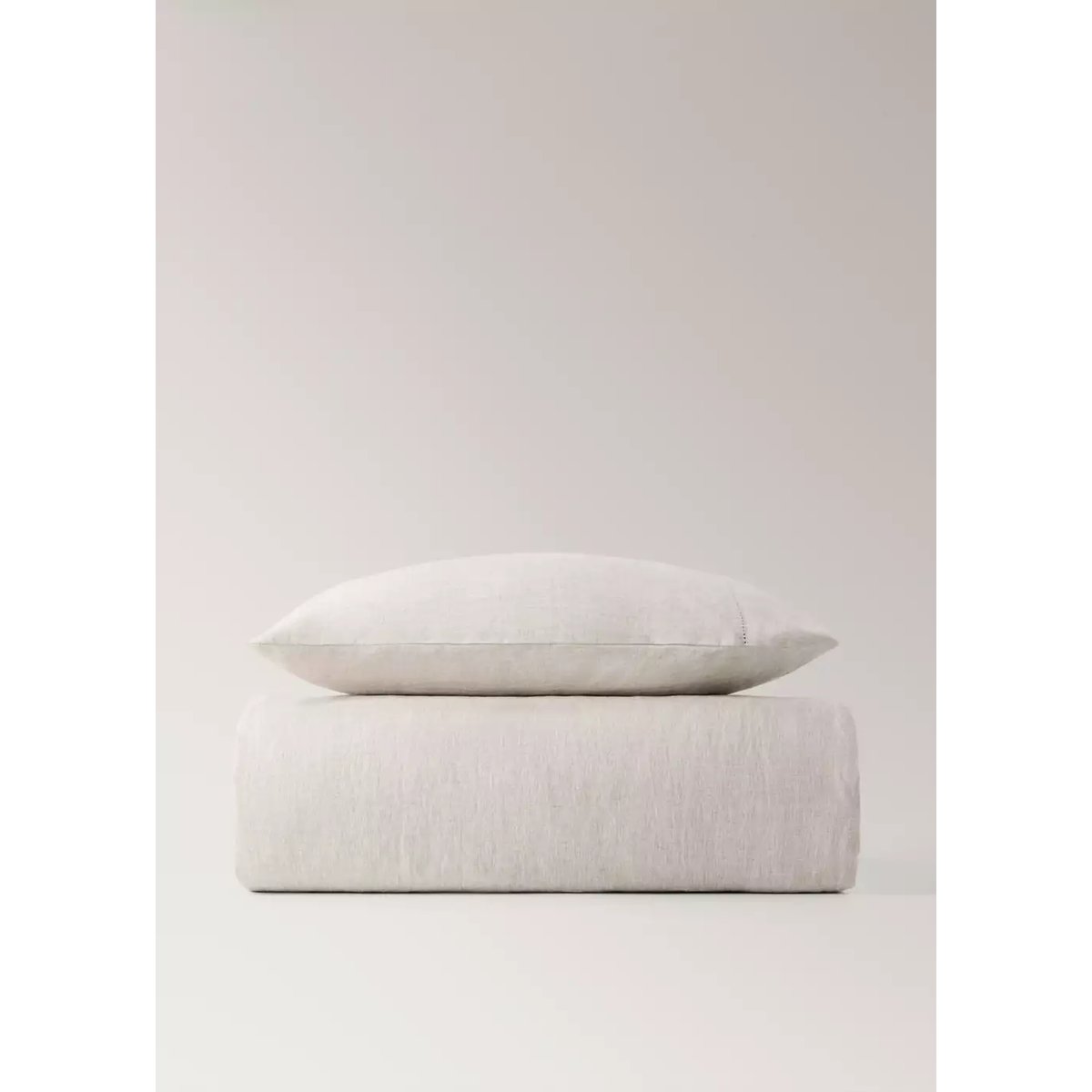 Housse de couette berceau lin lavé beige, MANGO HOME